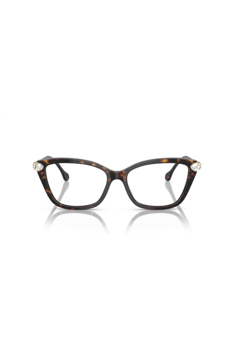 SWAROVSKI Cat Eye Eyeglasses for Women - Havana - 53mm Lens - Image 4
